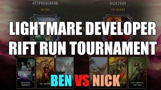 Ben vs Nick | Lightmare Studios Internal Rift Run Tournament