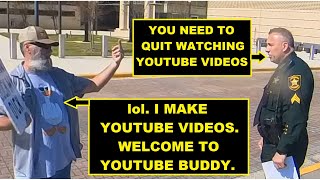 COP SAYS I NEED TO STOP WATCHING VIDEOS ON YOUTUBE BUT HE DIDN'T REALIZE HE WAS GONNA BE IN ONE. lol