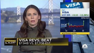 Visa beats on top and bottom lines