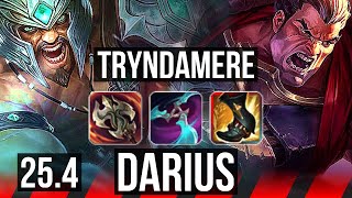 TRYNDAMERE vs DARIUS (TOP) | 12/0/5, Legendary | KR Diamond | 25.4