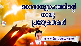 വിഷയം :ദൈവാനുഗ്രഹത്തിൻ്റെ  നാലു  പ്രത്യേകതകൾ .ഫാ .ജോർജി പള്ളികുന്നേൽ