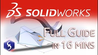 SolidWorks - Tutorial for Beginners in 16 MINUTES! [ FULL GUIDE 2025 ]