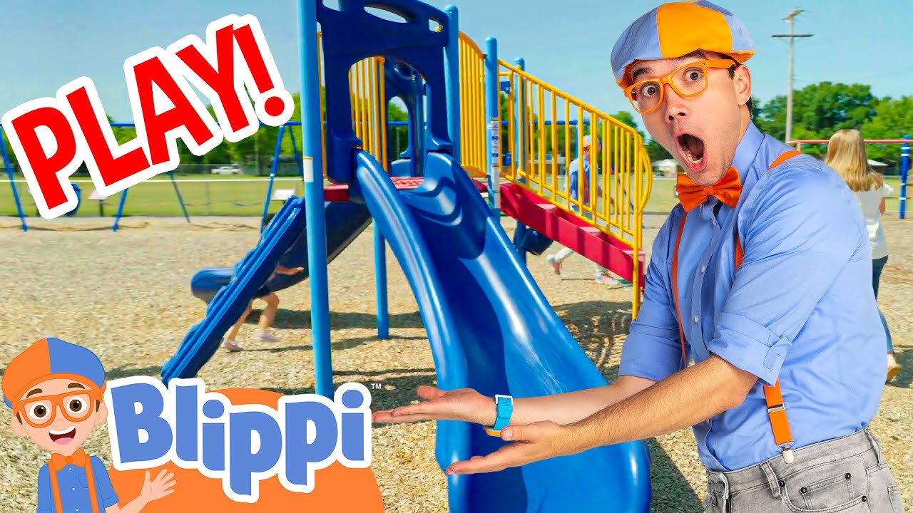 Let's PLAY At The Playground With Blippi! | Learning With Friends ...