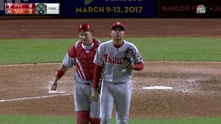 PHI@MIA: Gomez strikes out Gordon to preserve the win