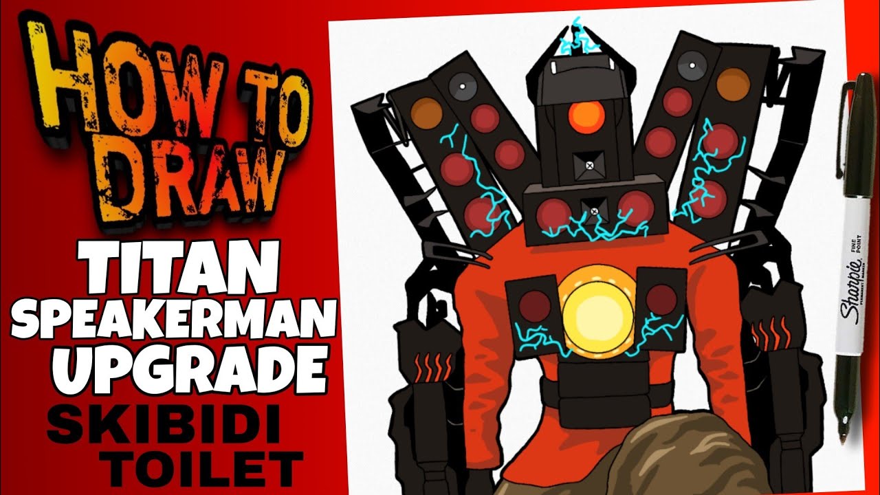 How To Draw Titan Speakerman Upgrade From Skibidi Toilet Corrupted