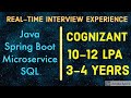 COGNIZANT INTERVIEW QUESTIONS AND ANSWERS FOR EXPERIENCED | COGNIZANT | REALTIME INTERVIEW QUESTIONS