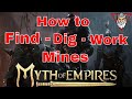 Myth of Empires - Locating, Digging and Working Mines