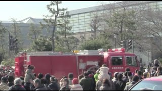 京都市消防 出初式 2015 Firefighting training