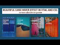 Card Hover beautiful effect | Awesome CSS Card Hover Effects | Html & CSS