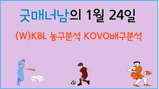 1월24일 kbl분석 , kovo분석 , 스포츠분석 , 프로토분석 , 농구분석 , 배구분석