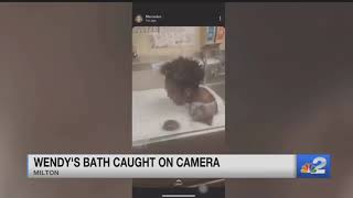 Viral video shows Florida man bathing in a Wendy's sink