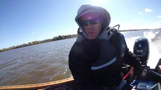 Suzuki DF90A Speed Test On My Freighter Canoe. Nor-West 22'. Gregoire Sport.