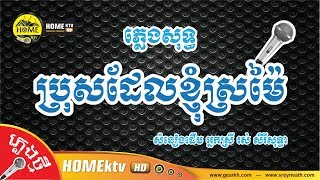 ប្រុសដែលខ្ញុំស្រមៃ [ ភ្លេងសុទ្ធ Cover ]