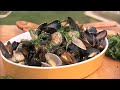 grilled clams and mussels