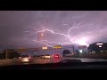 Lightning Spreads Across Sky over Highway Traffic - 1049406