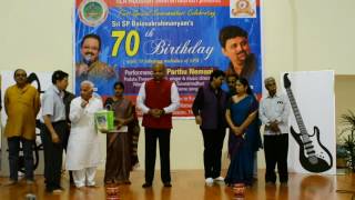 SPB70 Special Swaramdhuri - Bhagavatham Animuthyalu Inauguration