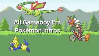 All Gameboy Pokémon Intros. 1995-2005