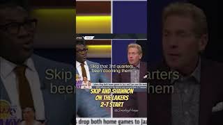 Skip Bayless and Shannon Sharpe on the Lakers 2-7 start #lakers #lebronjames #russ #skipbayless #nba