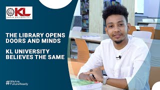 Ahmed from Sudan shows his KL Deemed-to-be university’s World-class Library | #kluniversity