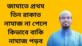 জামাতে প্রথম তিন রাকাত নামাজ না পেলে কিভাবে বাকি নামাজ পড়ব