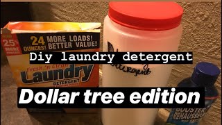 Lazy laundry detergent (dollar tree edition)