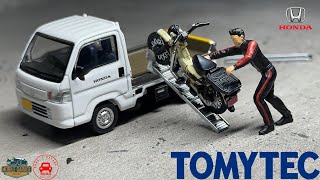 TOMYTEC Tomica Limited Vintage NEO LV-N330a Honda Acty Truck Town Bike Shop Spec with CT125 Incl