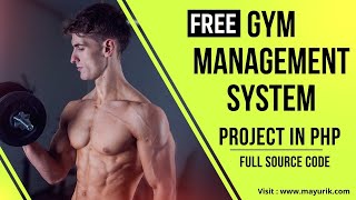 Gym management system project in php | fitness club management system in php | free php source code