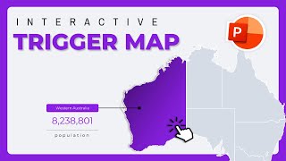 How to Make an Interactive Map in PowerPoint with Triggers📍🌍 | Step-by Step Tutorial