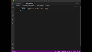 JavaScript #3 - Hello, World! (Change the code)