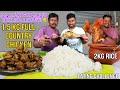 Full Nattu Kozhi Kulambu With White Rice | Special Surprise To Karthick | Eating Challenge Boys