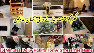 5- Minutes daily habits for a Stress-Free home|Smart homemaking tips|Homemaking habits