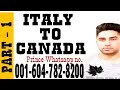 Italy To Canada DRIVER di Job Lai full information. PART: 1. Italy To Canada DRIVER di Job Lai full information. PART: 1.