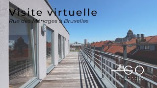 Visite Virtuelle : Splendide penthouse au centre de BXL