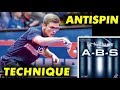 LUKA MLADENOVIC - antispin technique slowmotion, with DR NEUBAUER A-B-S 2.1 mm on Matador