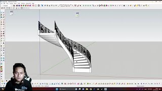 Tutorial membuat tangga melengkung