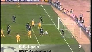 2001 (March 6) Lazio (Italy) 2-Anderlecht (Belgium) 1 (Champions League)