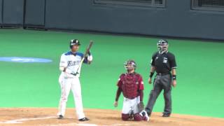 大嶋匠　プロ初打席（北海道日本ハムファイターズ）2014/10/5