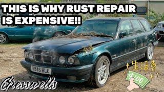 THIS ABANDONED E34 TOURING SHOULD HAVE BEEN SCRAPPED