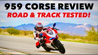 Ducati 959 Panigale Corse Review [Road & Track Exhaust Sound Perfection🔥]