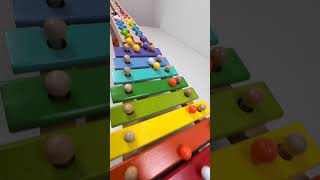 marble Run Race ASMR #201 Wooden Wave Course Colorful Marbles   #marblerun #marblerunrace #asmr