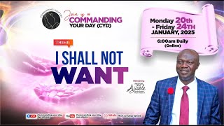 COMMANDING YOUR DAY || (FRIDAY - 24/01/2025)