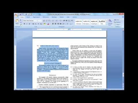 Convert a paper into IEEE - Quick conversion guide Convert a paper into IEEE - Quick conversion guide