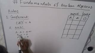 Fundamental of Boolean Algebra । বুলিয়ান অ্যালজেবরা