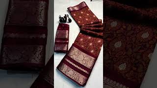 Dola silk saree with jacquard border!