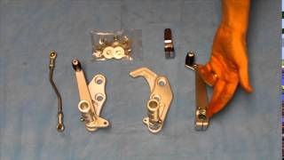 Ryca Motors Yamaha SR400 SR500 Aluminum Rear Set Footpegs RM-0629