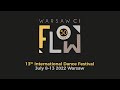 13th Warsaw CI FLOW | International Dance Festival | July 8-13 2022 - trailer