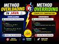 Method Overloading vs Method Overriding in Java  Complete Comparison