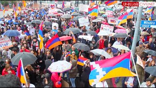 Armenian-Americans Protesting in Support of #ArtsakhStrong