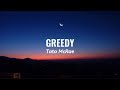 Tate McRae - Greedy (Lyrics edited by vak)