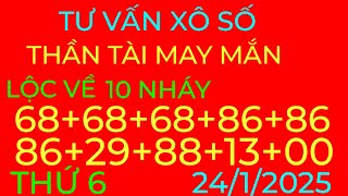 TƯ VẤN XÔ SỐ BA MIỀN NGÀY 24/1/2025#thantaimayman